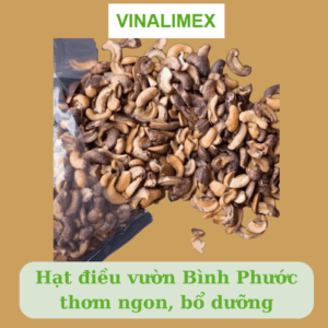 Hạt điều vỡ hỗn hợp còn vỏ lụa rang muối
