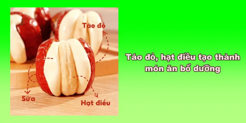 Tảo đỏ kết hợp với hạt điều tạo thành món ăn bổ dưỡng